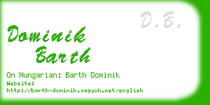 dominik barth business card